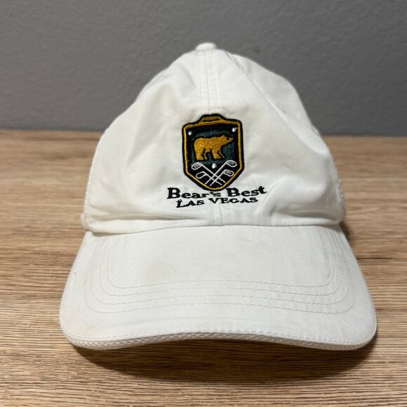 Bear's Best Las Vegas Golf Cap Hat Adult White Adjustable - Picture 1 of 6
